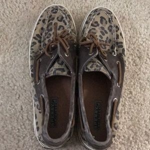 Cheetah print Sperry Topsiders